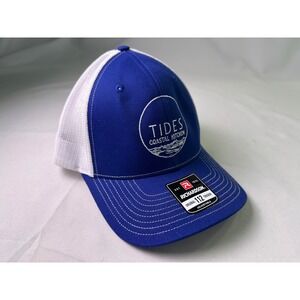 NWT Richardson 112 Tides Coastal Kitchen Trucker Hat Royal Blue White Snapback